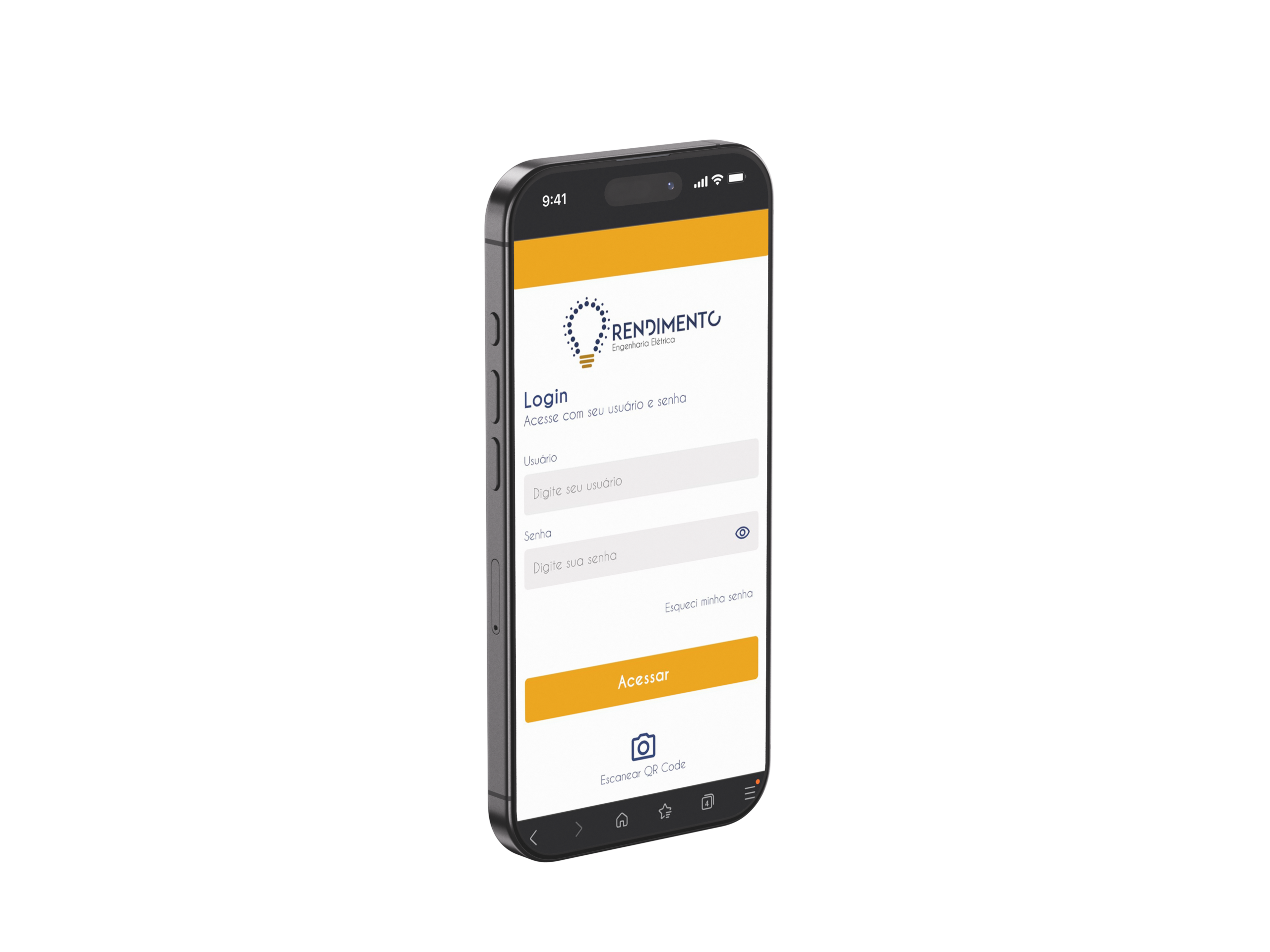 Aplicativo mobile Rendimento